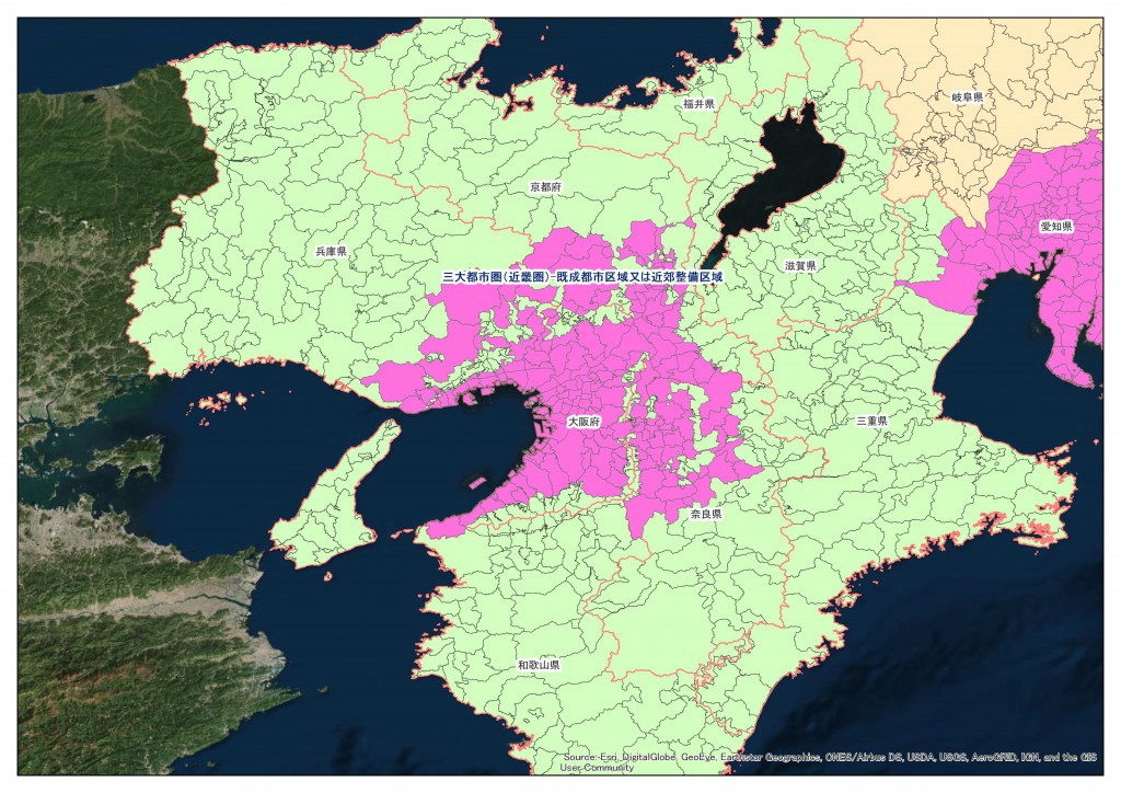 三大都市圏に一部だけ該当する 京都市 の具体的な範囲 地積規模の大きな宅地 名古屋市 の愛知不動産鑑定所は土地相続 広大地評価 鑑定評価のご相談を無料でお受けする不動産鑑定士事務所です